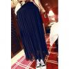 Casual Style Solid Color Chiffon Women's Pleated Skirt