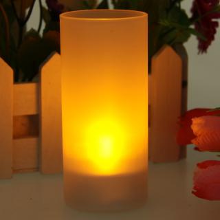 LED Table Lamp Orange Light Great for Bar KTV Wedding or Party Decor (White)