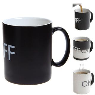 High Quality OFF Changing Porcelain Mug Coffee Cup - Black