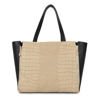 Laconic Snake Pattern and Zipper Design Women's Shoulder Bag 