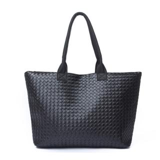 Casual Weaving and Pure Color Design Women's Shoulder Bag 