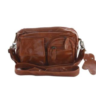 Casual Stylish Solid Color and Bear Pendant Design Women's Shoulder Bag 
