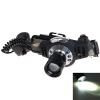 Cree Q5 LED Zoom 622 LED Headlamp with Rear Light and Red Strobe Light (1 x 18650 Battery)