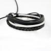 Retro and Fashionable Style Colorful Muti-layered PU Leather Bracelet