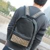 Outdoor Pure Color and Rivet and Zipper Closure Design Men's Backpack