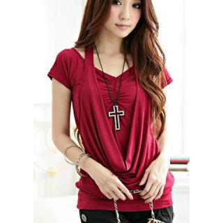Lovely and Comfortable Cowl Neck Halter Blouse