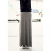 Casual Solid Color Good Sense of Vertical Long Style Cotton Blend Women's Skirt