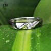 1PCS Fashion Shining Artificial Diamond 925 Sterling Silver Ring Wedding Ring Engagement Ring for Men 13#