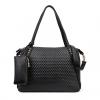 Vintage Casual Checked and Pure Color Design Women's Shoulder Bag 