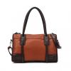 Vintage Casual Color Block and Splicing Design Women's Shoulder Bag 