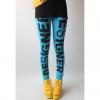 Sweet Slimming Letter Print Springy Design Cotton Blend Women's Leggings 