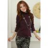 Casual Turtleneck Long Sleeves Solid Color Basic Style All-Match Cotton Blend Women's T-Shirt