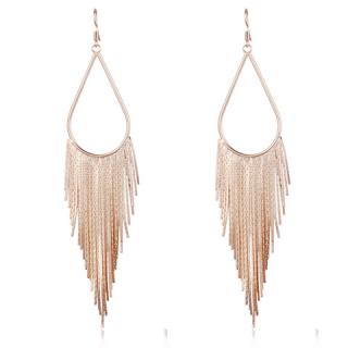 Fashion Exaggerated Tassels Embellished Women's Drop Earrings