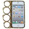 Charming Plastic Case with Leopard Ring Frame Style for iPhone 5 