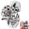Fashion Unique Women's Bracelet Watch with Crystal Couple Owl Shaped Rhinestone Decoration Dial Cover Round Dial