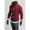 Fashionable Style Stand Collar Double-Zip Embellished Casual Blouse For Men