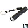 Portable LED Torch Powered by 1 x 1.5V AA Battery with Carrying Strap (Black)