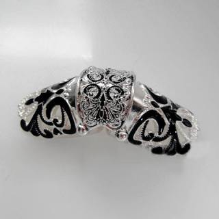 Retro Style Fashion Long Design Metal Knuckle Ring For Women