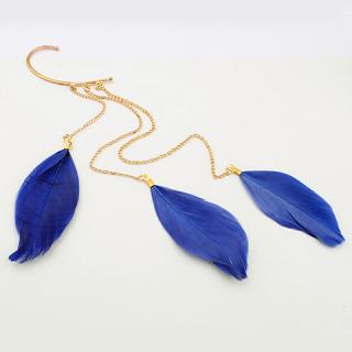 Fashion Exquisite Style Feather Embellished Women's Ear-Hook Earring