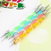 5PCS Nail Art Tool Dotting Painting Transparent Plastic Marbleizing Pen for Beauty