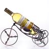 Creative European Style Tricycle Design Antique Brass Metal Wine Rack Wine Display