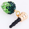 Novelty Strawberry Shape Anti-Dust Plug for iPhone 5/4/4S/iPod/Mobile Phone/etc with 3.5mm Audio Jack - Green