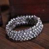 Elegant Stunning Style Rhinestone Embellished Women's Circle Shape Bracelet