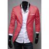 Spring New Style Pocket Applique Design Solid Color Blazer For Men