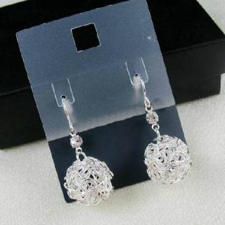 Pair Of Stylish Style Ball Shape Openwork Design Women's Earrings
