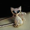 Cute Style Rhinestone Cat Embellished Women's Brooch