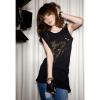 Sleeveless Korea Style Asymmetric Casual Women's T-Shirt