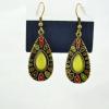 Personalized Style Pair of Opal Embellished Waterdrop Shape Women's Earrings 
