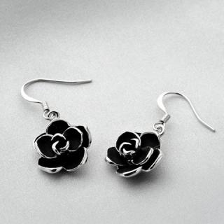 Pair of Fashion Rose Shape Women's Earrings
