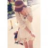 Fringed Embroidered Trumpet Sleeve Spring Dresses Women's Twinset With Vest