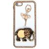 Unique Elephant Pattern Plastic Hard Back Case Cover with Diamonds for iPhone 5