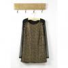 Glamour Voile Long Sleeve Splice Spun Gold Women's Spring Dress
