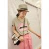Fashion Style Color Block Sequin Lip Pattern Gray Women's T-Shirt 