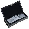 28PCS Mini Aluminum Dominoes with Black PU Bag