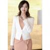 Graceful V-Neck Single Button Shrug Long Sleeve Women's Blazers