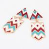 Pair of Multi-Colored Exaggerated Women's Earrings