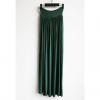 Slimming Solid Color Elastic Waist Ruffle Modal Cotton Women's Dress