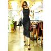 Alluring Backless Solid Color Modal Women's Sundress