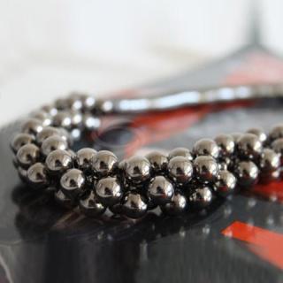 Elegant Style Black Muti-layered Beads Necklace For Women