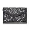 Stylish Style Casual Candy Color Openwork and Magnetic Closure Design Women's Clutch