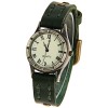 Miler Quartz Watch with 12 Roman Numbers Hour Marks Leather Watchband for Women - Green