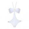 Solid Color Sexy Halter Spandex Women's Bikini Swimwear
