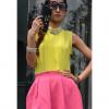 Elegant Scoop Neck Rhinestone Embellished Ruffle Solid Color Women's T-Shirt 