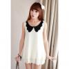 Cute Doll Collar Double-Layer Design Sleeveless Chiffon Women's T-Shirt