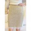 Stunning Charming Fitting Sequin Mid-Calf Women's Professional Pencil Skirt