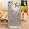 Rhinestones Decorative 3D Fox Plastic Back Case Cover for iPhone 5